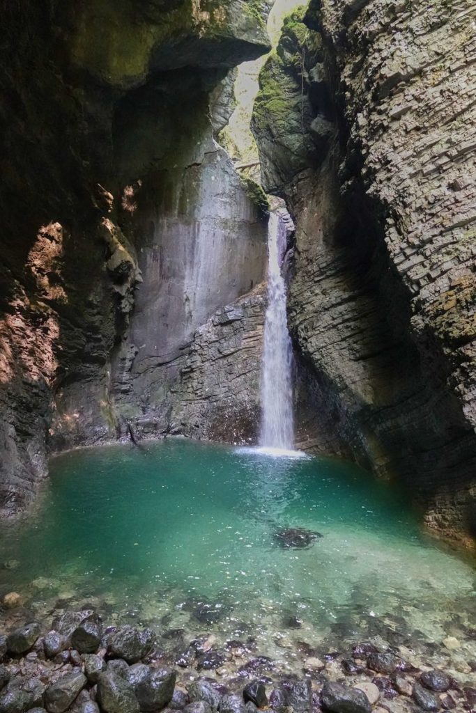 Slap Kozjak Wasserfall Kobarid Triglav Nationalpark Slowenien