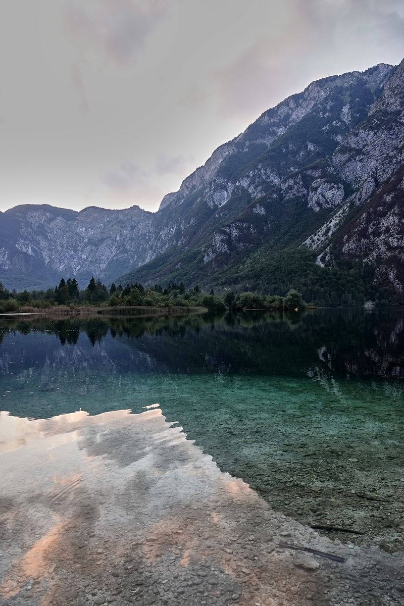 Abendstimmung Bohinj See Slowenien Triglav Nationalpark
