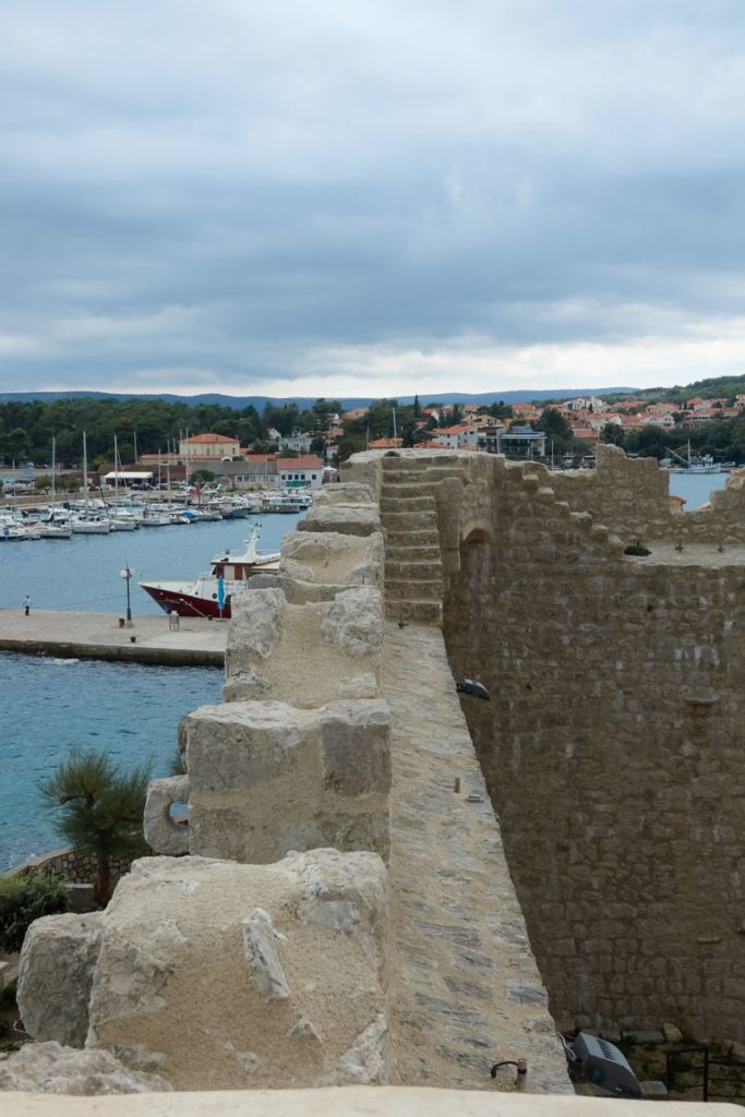 Frankopan Festung Castle Krk Stadt Insel Krk Kroatien Mauer