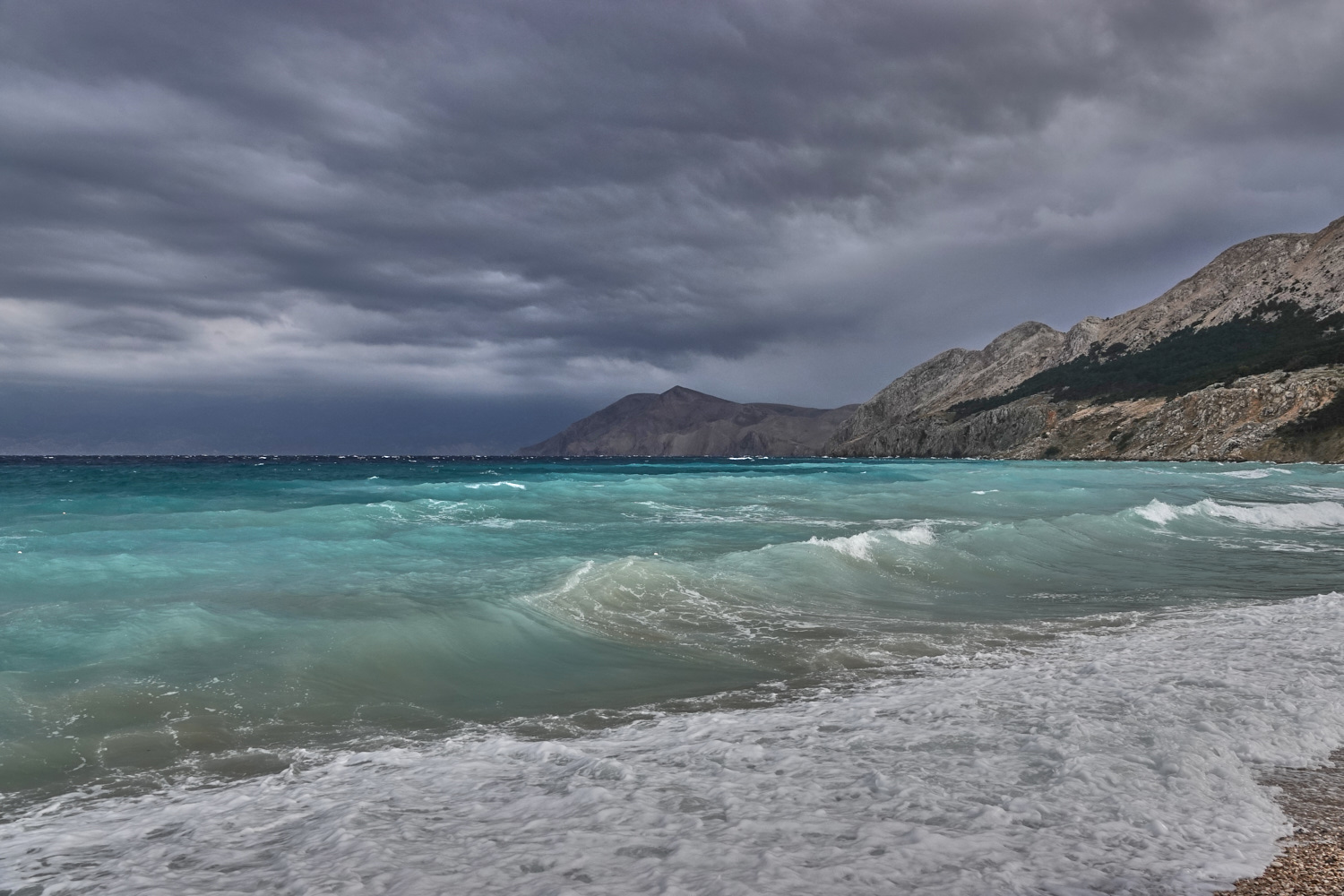 Bucht Baska Krk Kroatien Meer