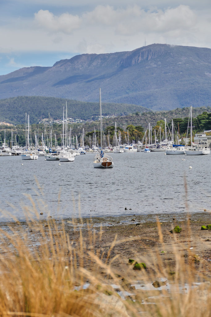 Hafen Lindisfarne Hobart Tasmanien