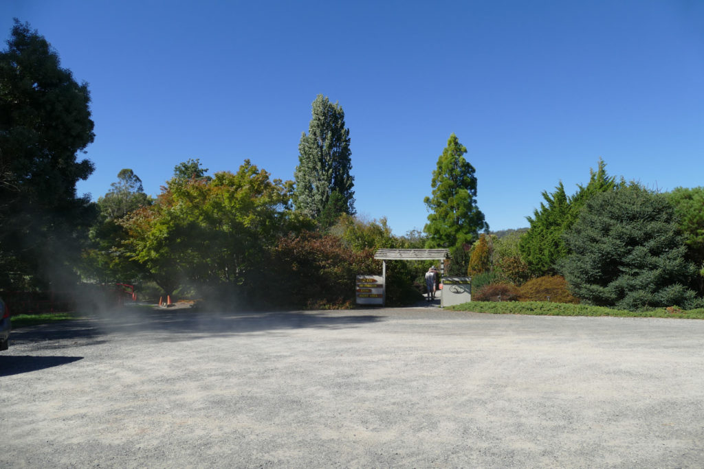 Tasmanian Arboretum Eingang