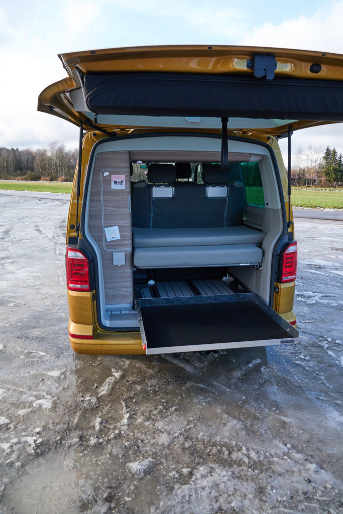 Heckauszug VW California
