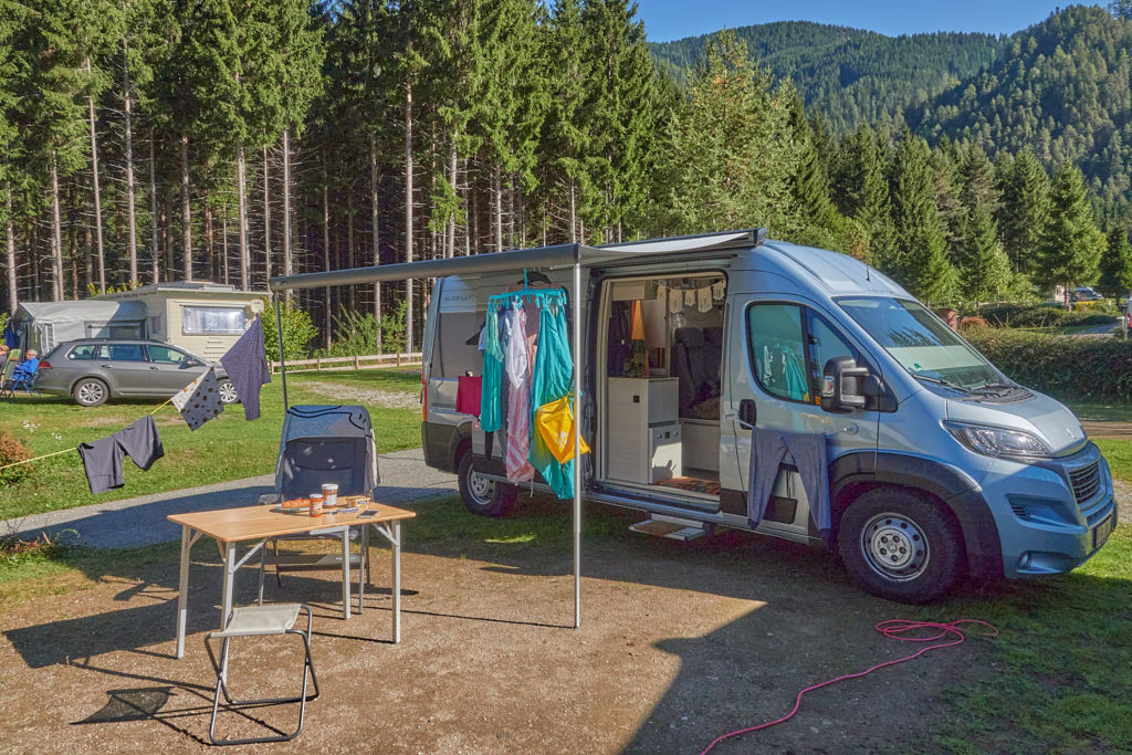 Wäsche waschen beim Camping