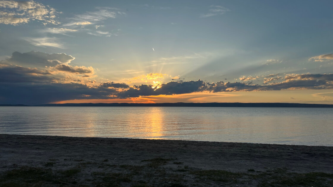 Sonnenuntergang am Neusiedler See