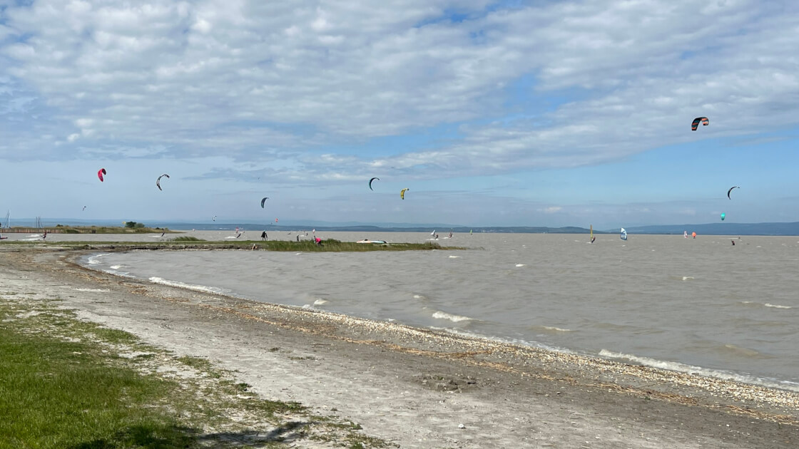Kite surfen am Neusiedler See