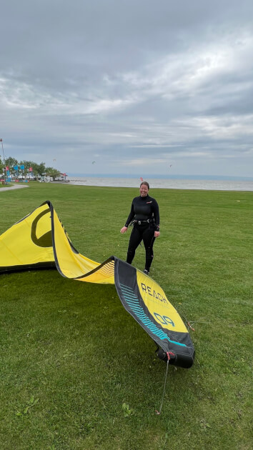 Kitesurfen am Neusiedler See
