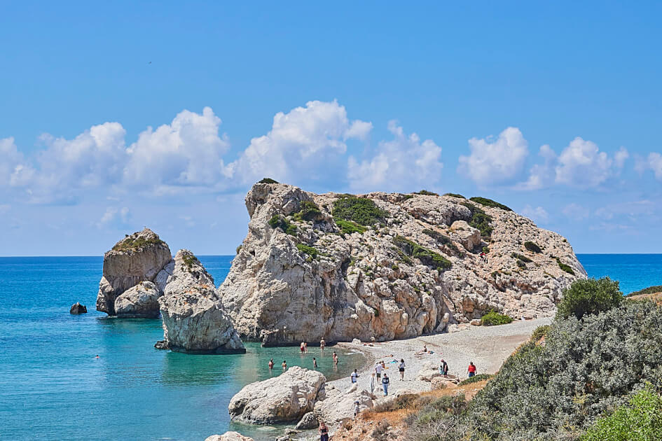 Der Felsen der Aphrodite - eine der Hauptsehenswürdigkeiten von Zypern