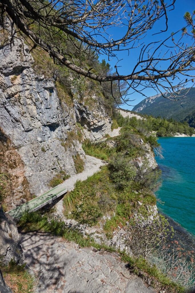 Schmale Stelle am Gaisalmsteig

